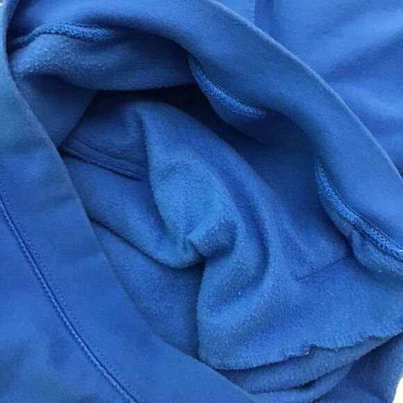 Just hoods BLUE hood sweatshirt nautical print anchor blue white hoodie  Small - Picture 6 of 11